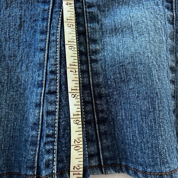 No Fuze Denim Flared Skirt - Picture 10 of 10